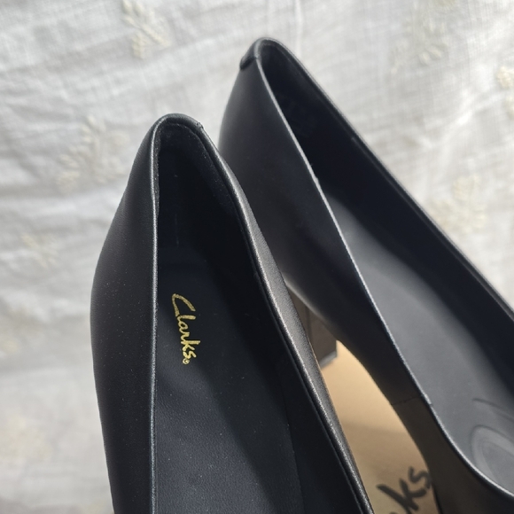 Clarks Classic Black Heels for Women - Picture 2 of 13